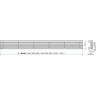Решетка ALCAPLAST GAP-650M для водоотводящего желобов (APZ6, APZ16)